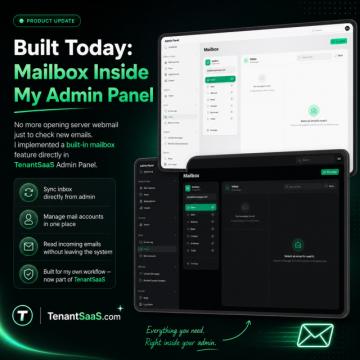 New Feature Alert: Integrated Mailbox on TenantSaaS